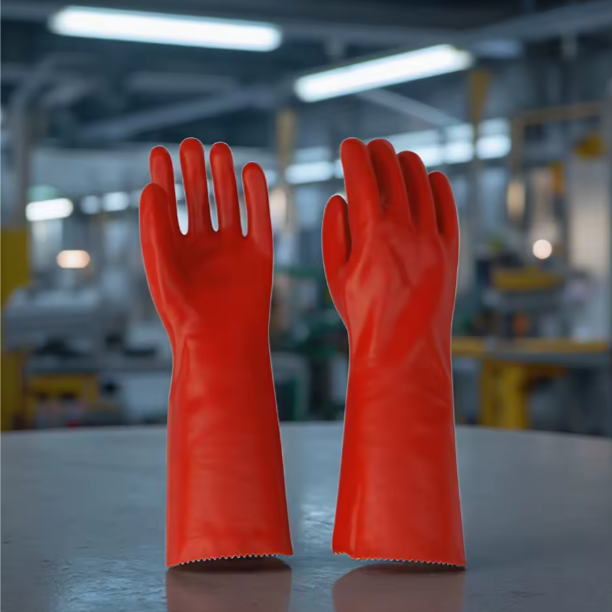 Luva PVC Vermelha Industrial